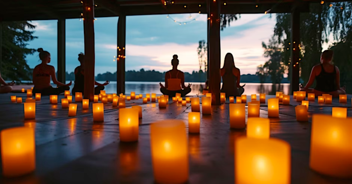 candle yoga